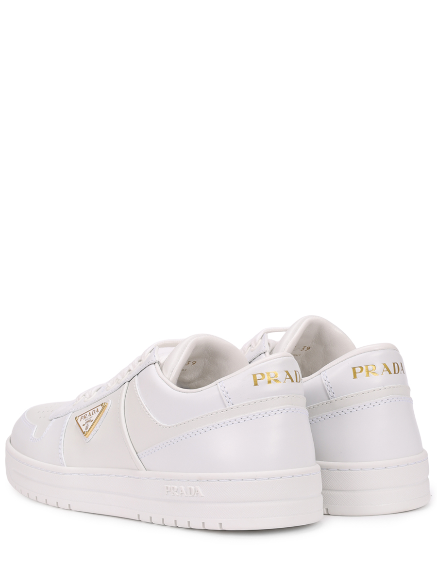 Кеды кожаные PRADA 1E792MFDD303LPH F0009 Белый  Фото 4