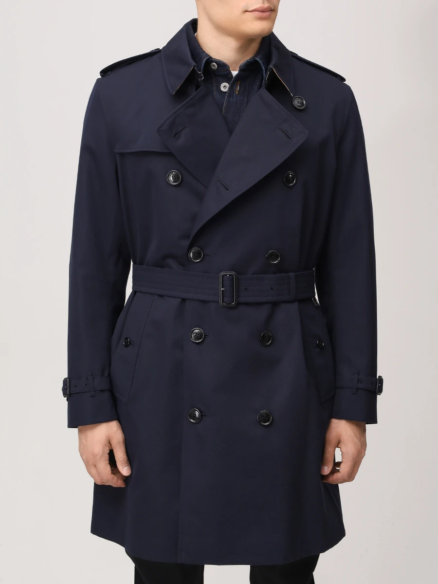 Тренч хлопковый BURBERRY 8079387 B1488 Синий  Фото 3
