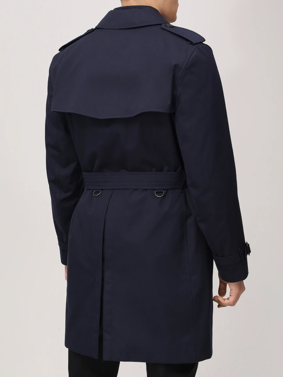 Тренч хлопковый BURBERRY 8079387 B1488 Синий  Фото 4