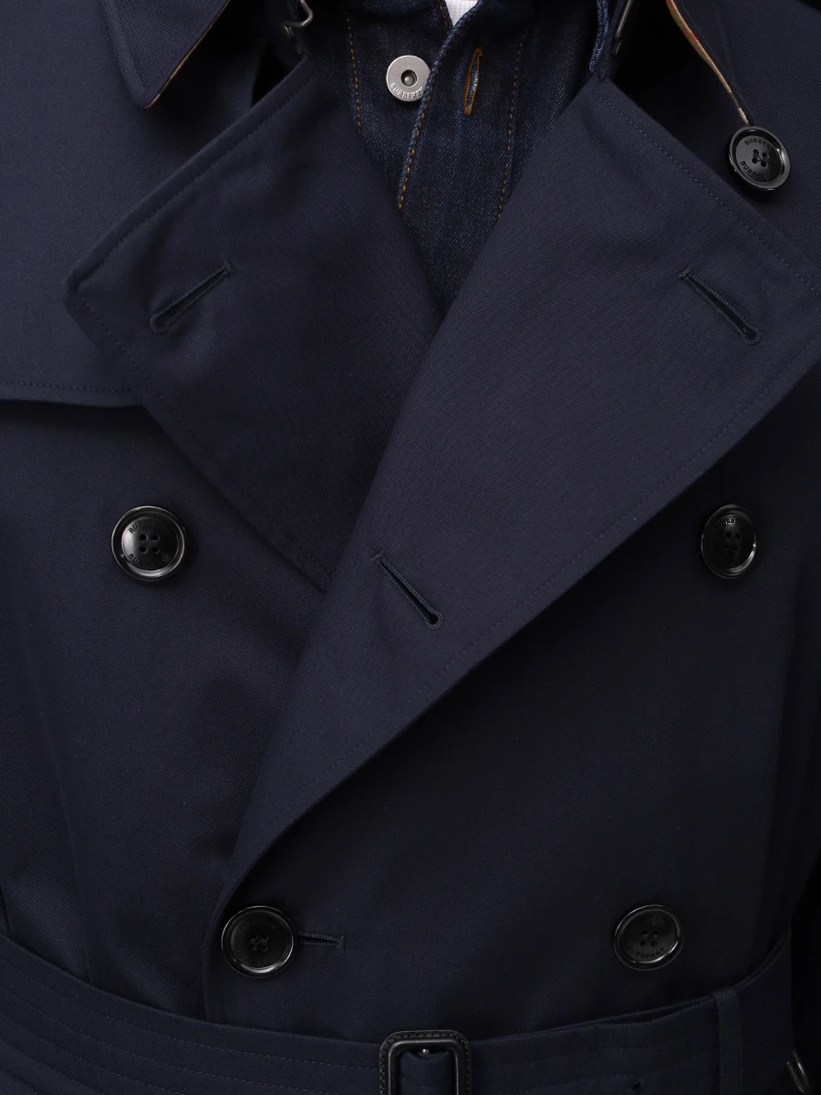 Тренч хлопковый BURBERRY 8079387 B1488 Синий  Фото 5