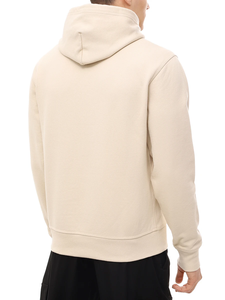 Худи хлопковое BURBERRY 8103513 C1740 Бежевый  Фото 3