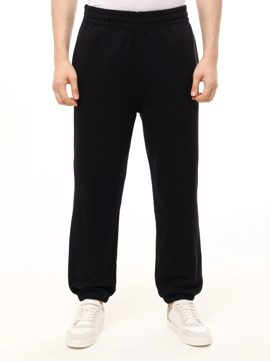 Брюки хлопковые BURBERRY 8102278 A1189 Черный  Фото 4