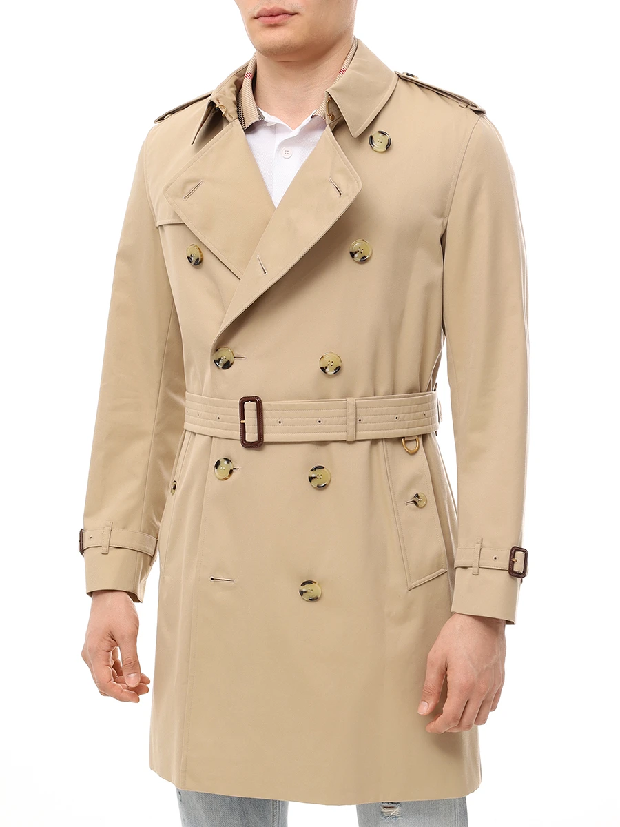 Тренч хлопковый BURBERRY 8079388 A1366 Бежевый  Фото 4