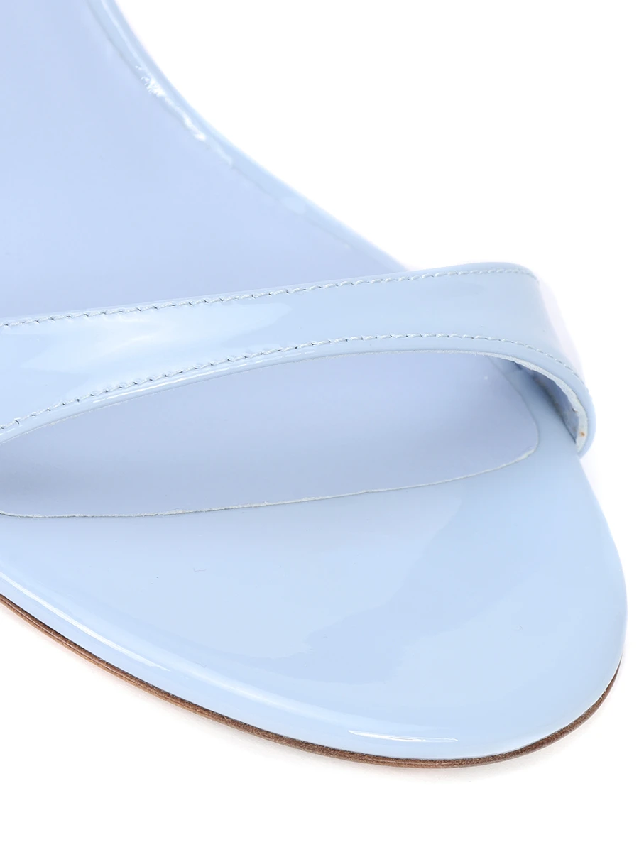 Босоножки кожаные STUART WEITZMAN SJ989WUZ Голубой  Фото 5