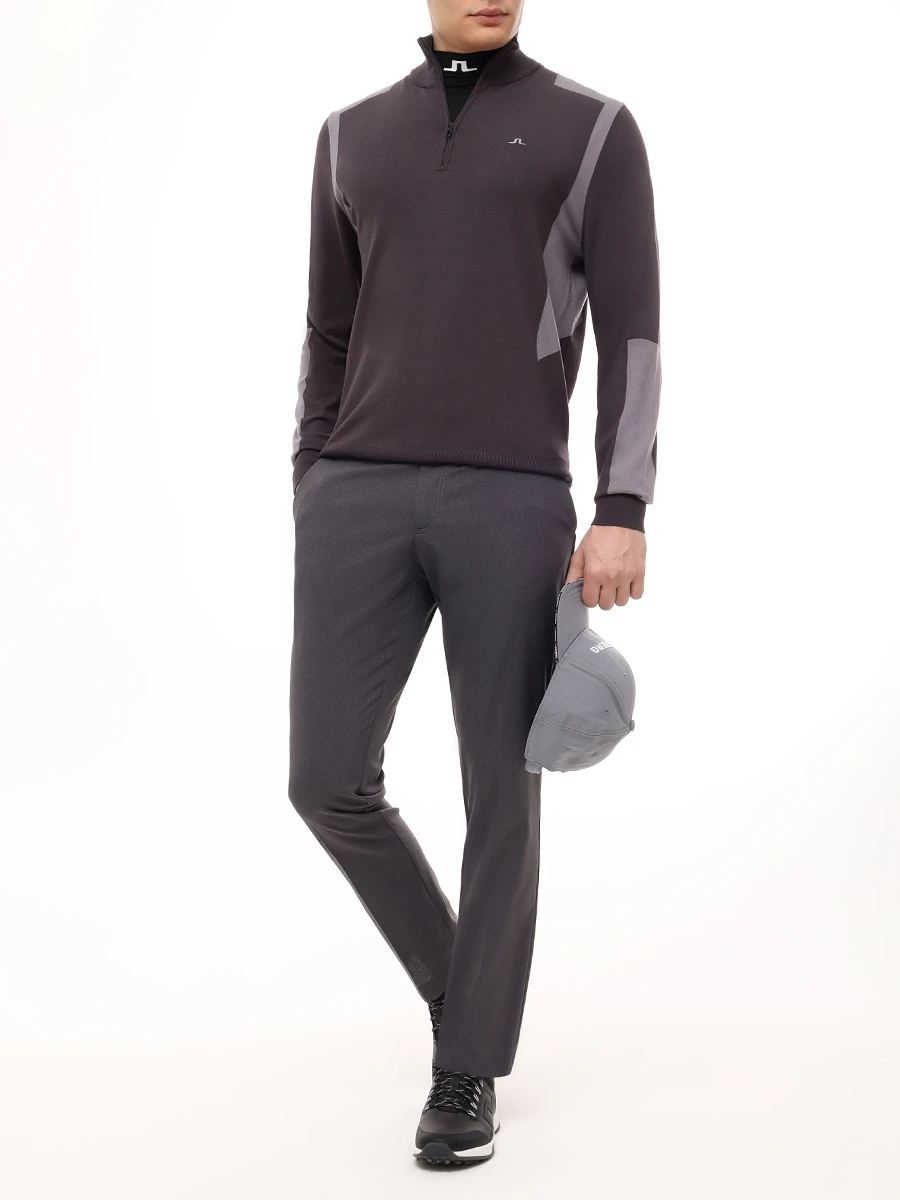 Брюки однотонные J.LINDEBERG GMPA1103730/W015 Серый  Фото 2