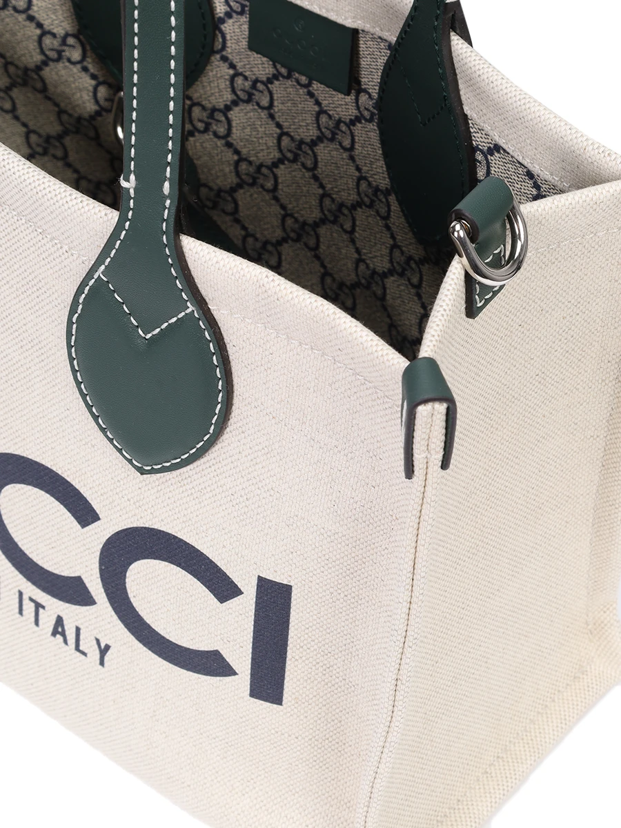 Сумка-тоут текстильная GUCCI 772144FACUL 8572 Зеленый  Фото 5