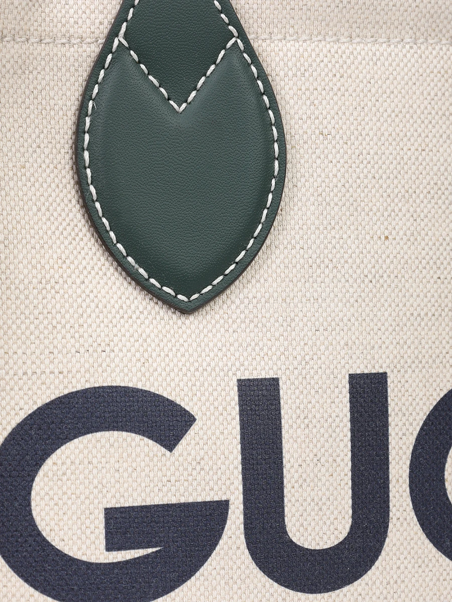 Сумка-тоут текстильная GUCCI 772144FACUL 8572 Зеленый  Фото 6
