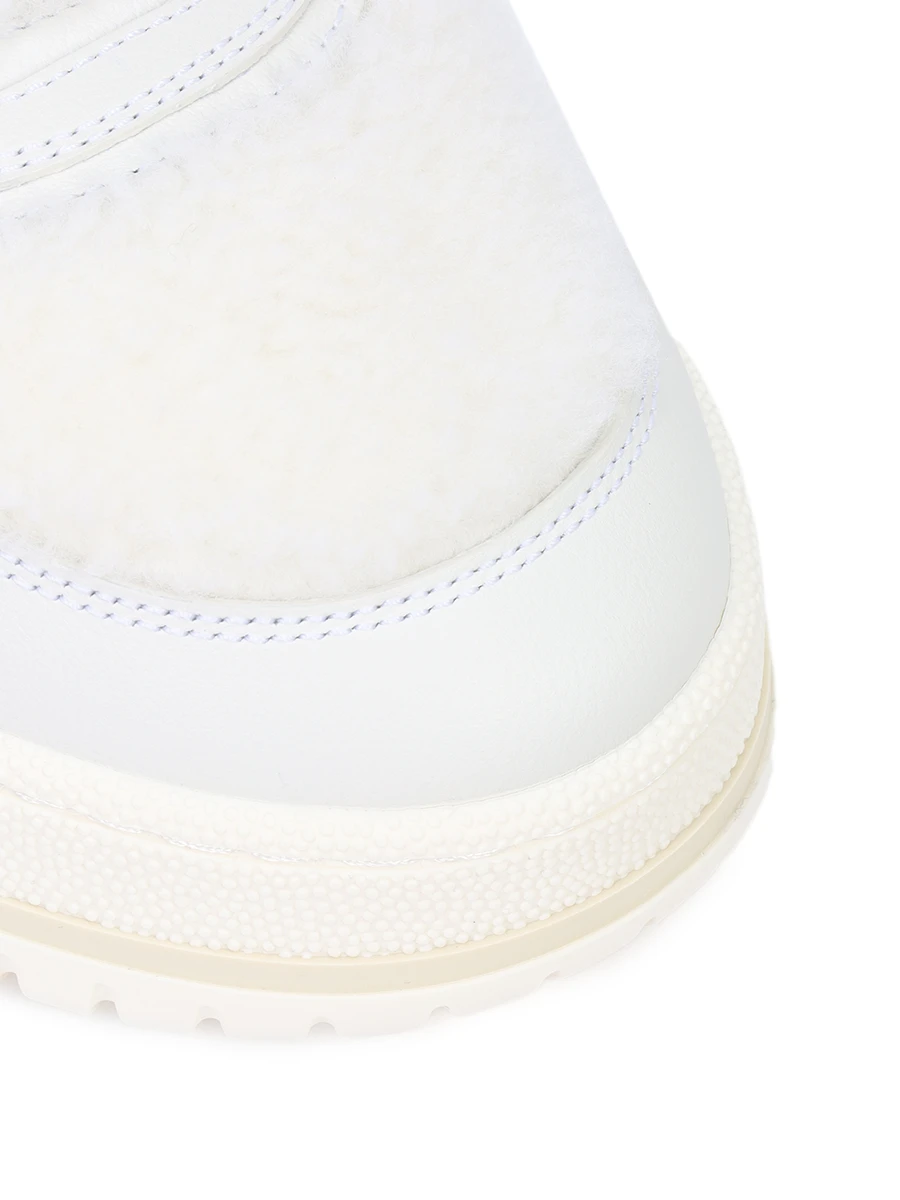 Кеды кожаные Re-Web на меху GUCCI 800178FADQ0 9092 Белый  Фото 5