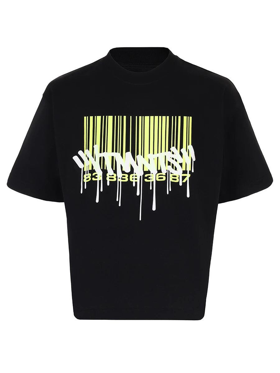 Футболка хлопковая VETEMENTS VL22TR400B Черный 