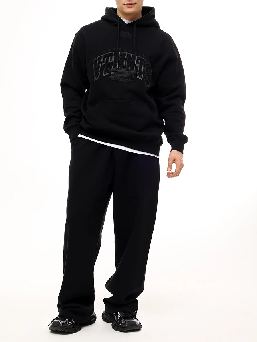 Худи хлопковое VETEMENTS VL22HD400B Черный  Фото 3