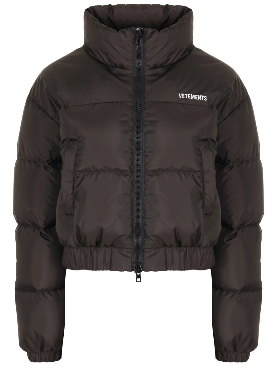 Пуховик стеганый VETEMENTS WA65JA191S Черный 