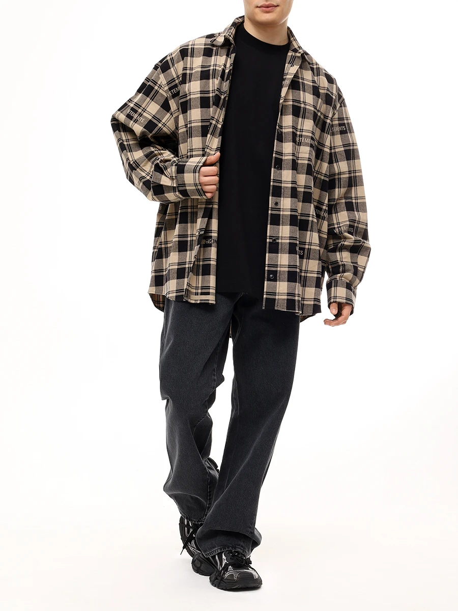 Футболка хлопковая VETEMENTS UA65TR100B Черный  Фото 2