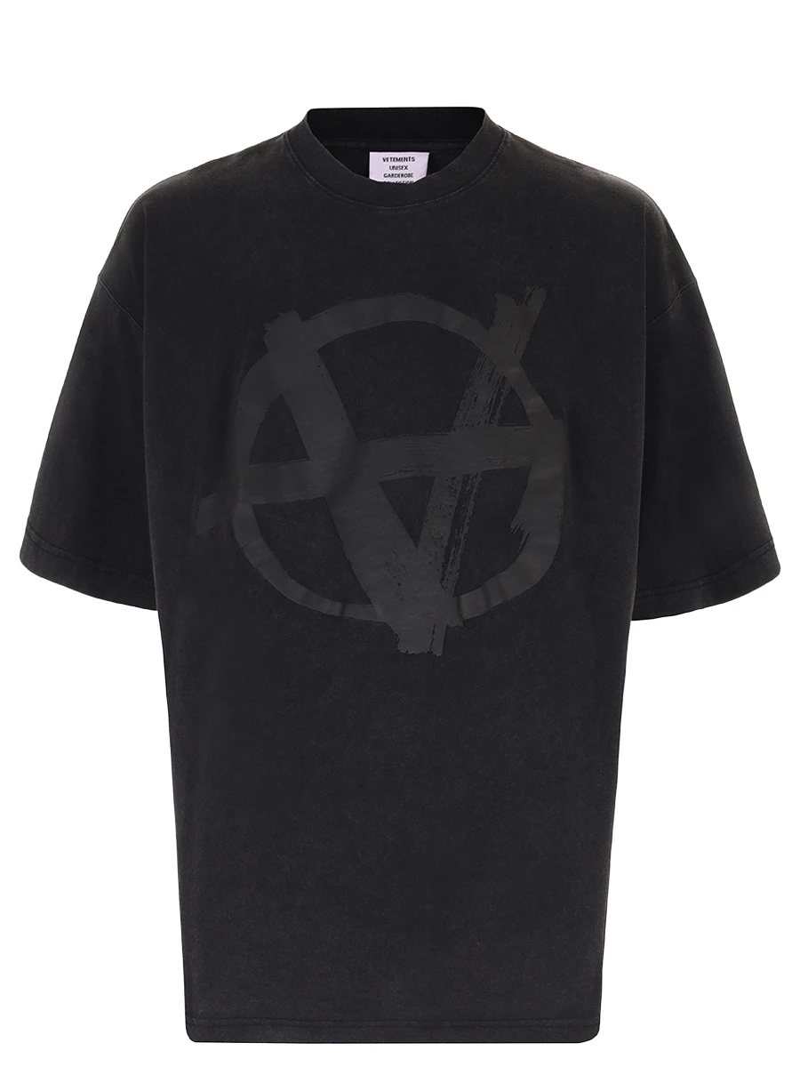 Футболка хлопковая VETEMENTS UA65TR650G Принт 