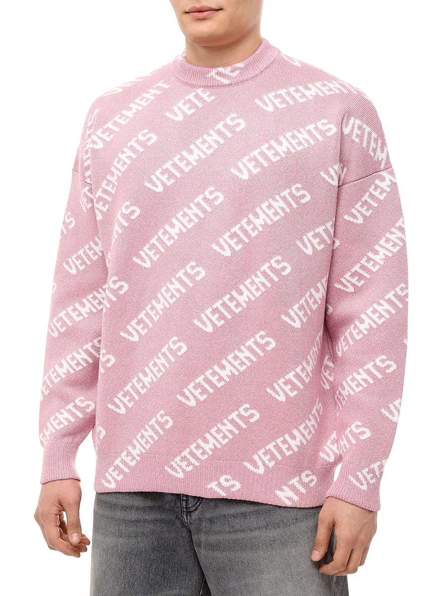 Джемпер из вискозы VETEMENTS UA65KN220P Белый  Фото 4