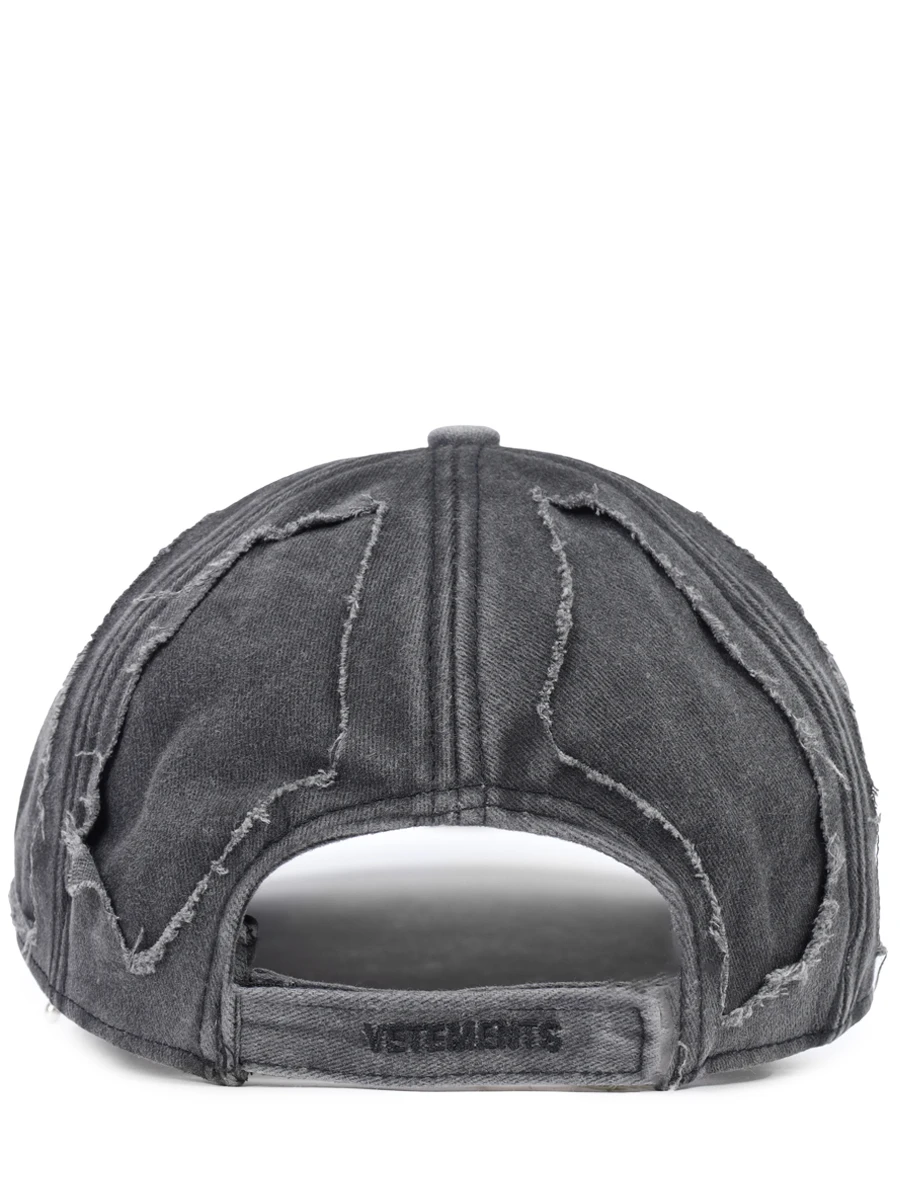 Бейсболка джинсовая VETEMENTS UA65CA200B Серый  Фото 2