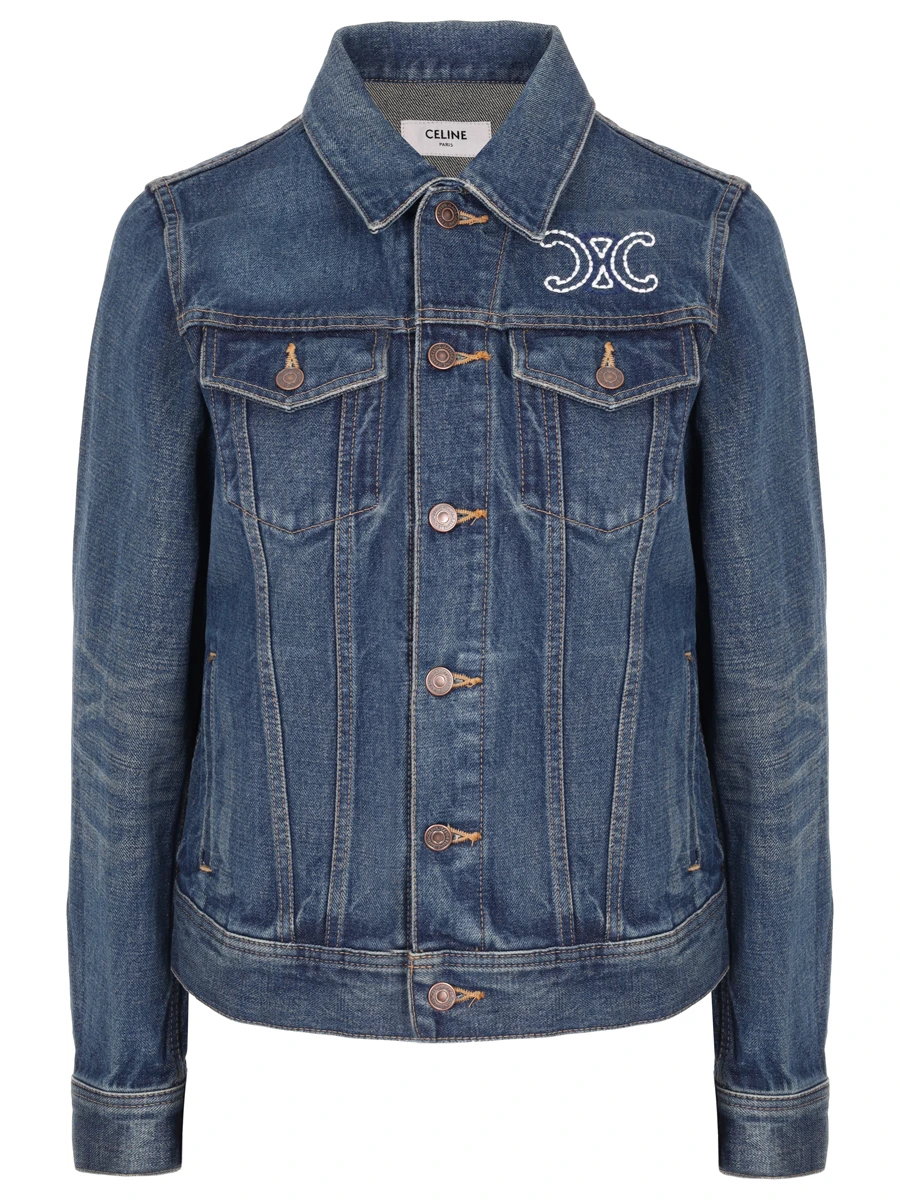 Куртка джинсовая CELINE RV02E930F.07DU Синий 