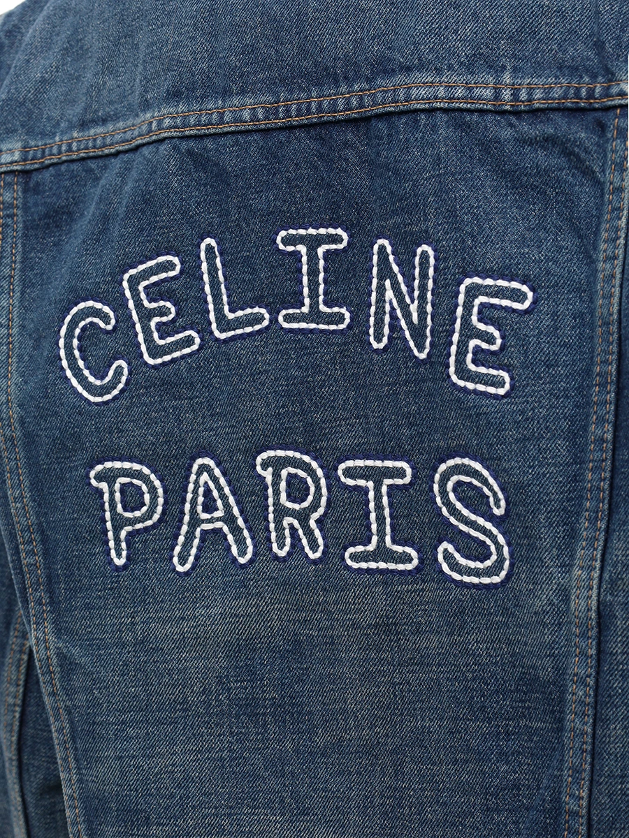 Куртка джинсовая CELINE RV02E930F.07DU Синий  Фото 5