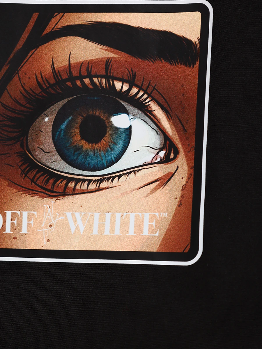 Рубашка хлопковая OFF-WHITE OMGE004F24FAB002 1084 Черный  Фото 6