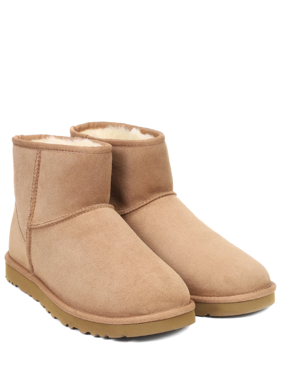 Угги замшевые на меху UGG 1002072-CHE CHESTNUT Рыжий  Фото 2