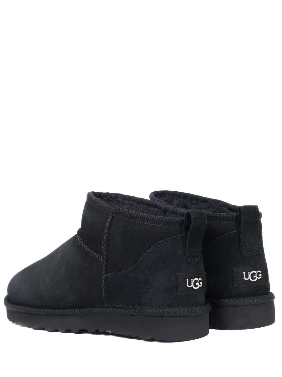 Угги замшевые на меху UGG 1137391-BLK BLACK Черный  Фото 4