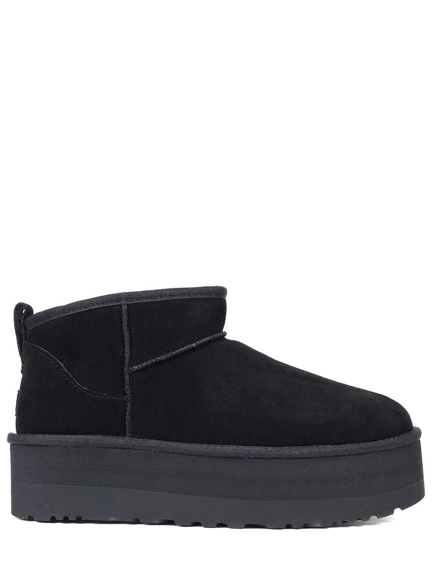 Угги замшевые на меху UGG 1135092-BLK BLACK Черный 