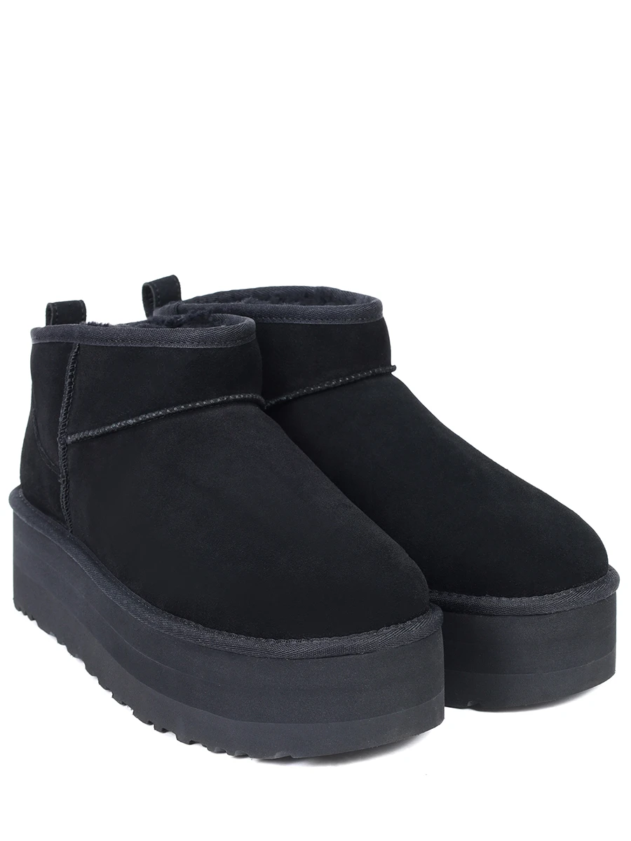 Угги замшевые на меху UGG 1135092-BLK BLACK Черный  Фото 2