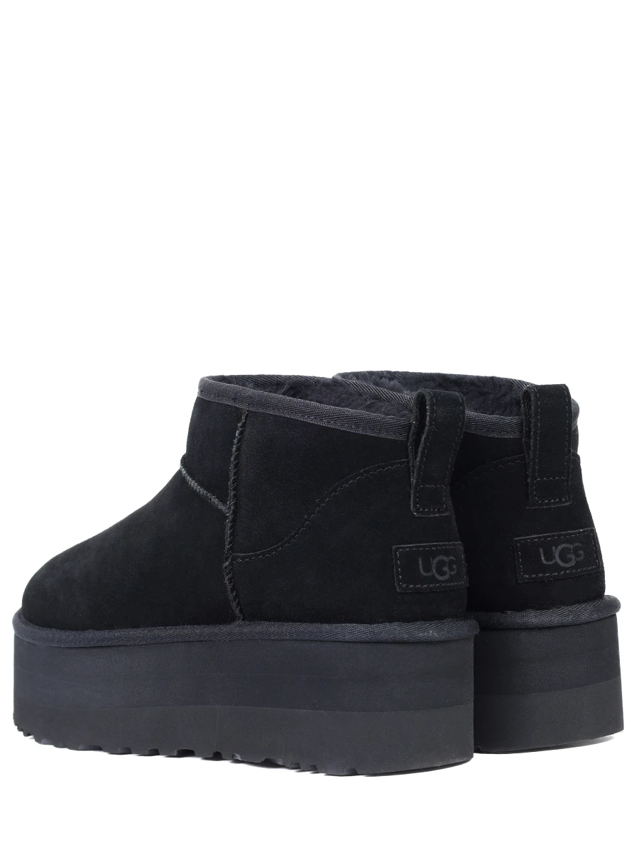 Угги замшевые на меху UGG 1135092-BLK BLACK Черный  Фото 4