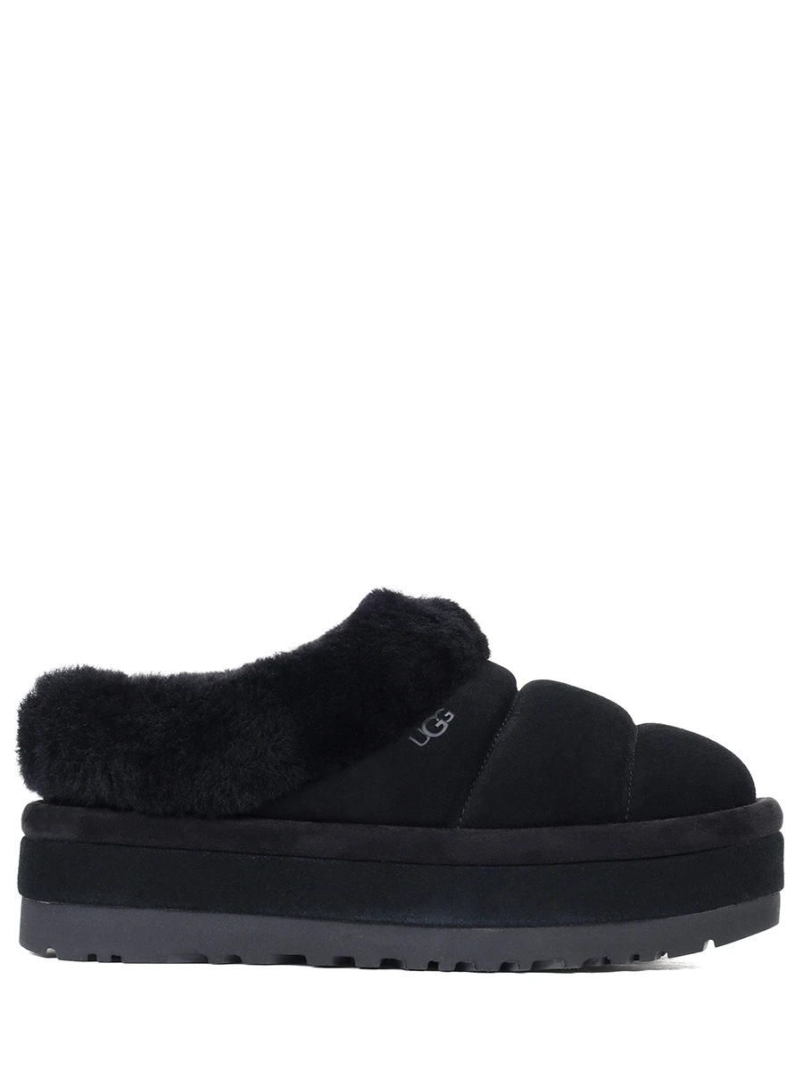 Сабо замшевые на меху UGG 1146390-BLK BLACK Черный 