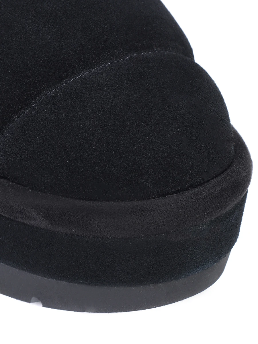 Сабо замшевые на меху UGG 1146390-BLK BLACK Черный  Фото 5