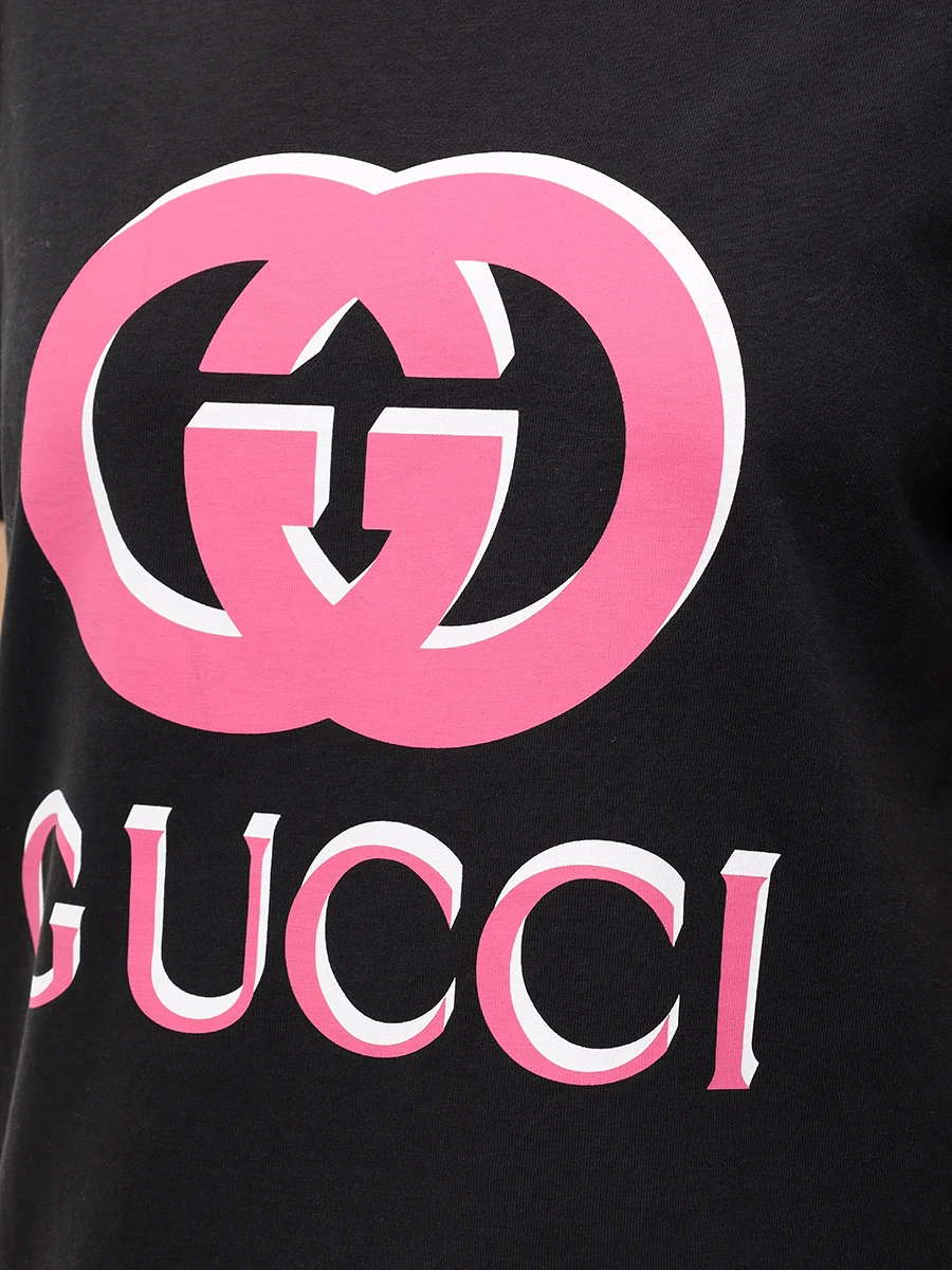 Футболка хлопковая GUCCI 787299 XJGS8 1082 Принт  Фото 5