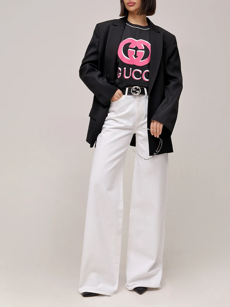 Футболка хлопковая GUCCI 787299 XJGS8 1082 Принт  Фото 2