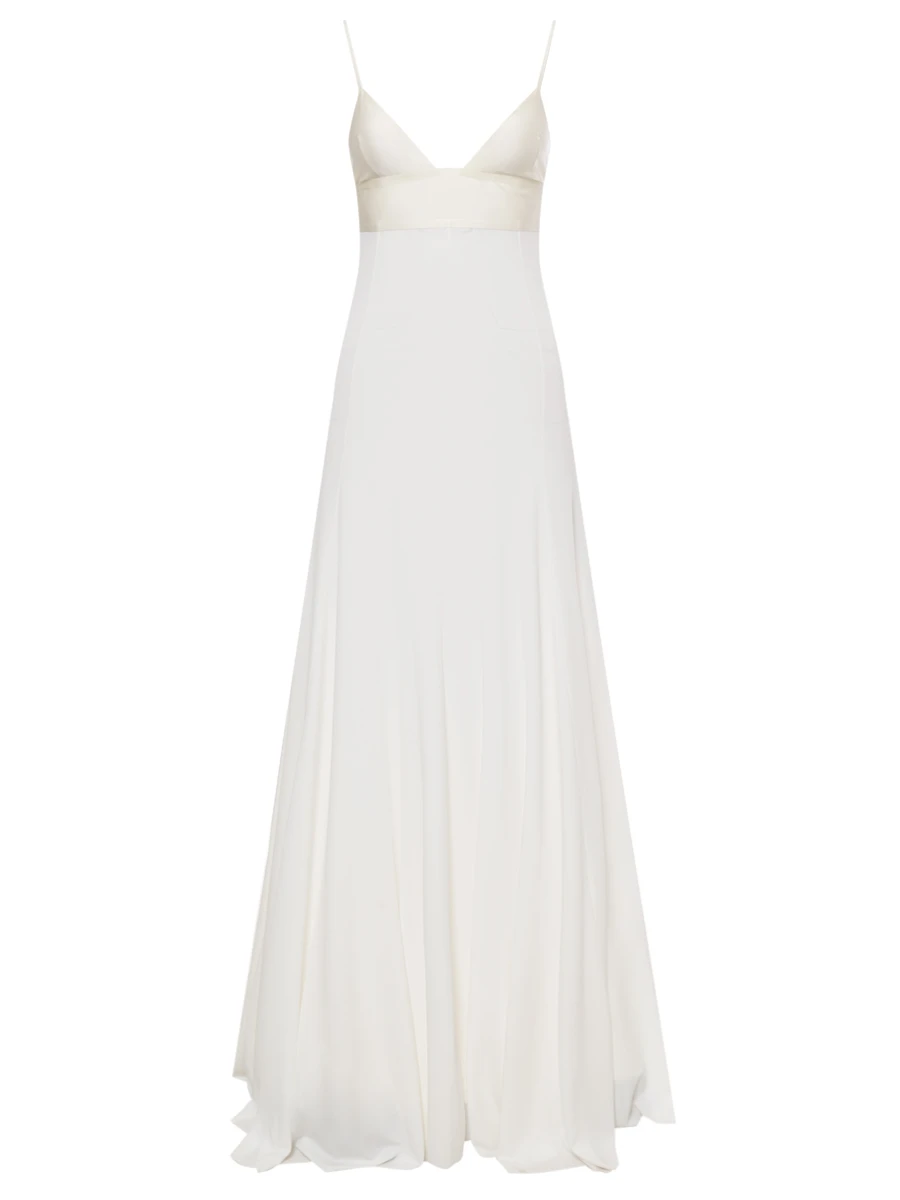 Платье из вискозы JACQUEMUS 243DR1752452 100 Белый 