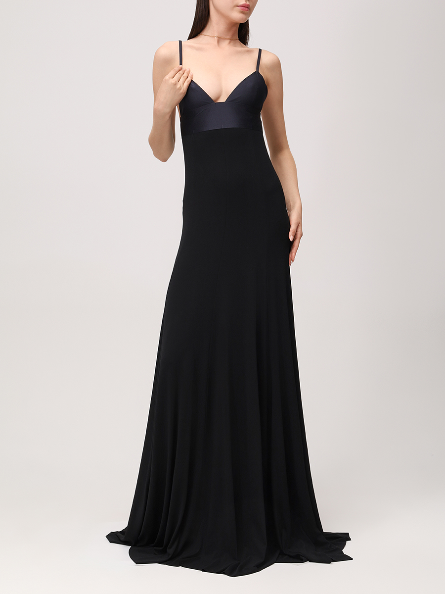 Платье из вискозы JACQUEMUS 243DR1752452 990 Черный  Фото 2