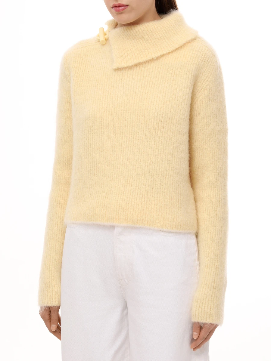 Джемпер шерстяной JACQUEMUS 243KN5452317 210 Желтый  Фото 4