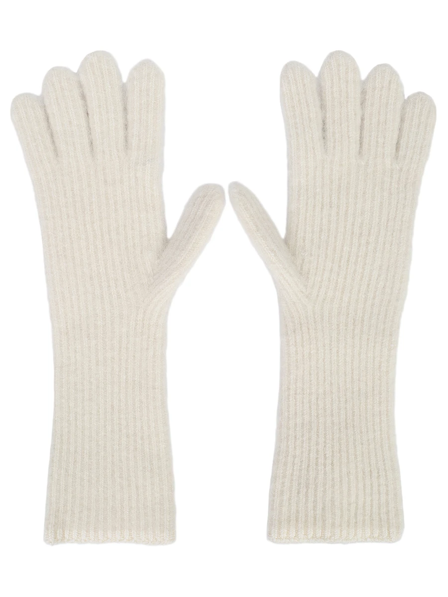 Перчатки из шерсти альпака JACQUEMUS 246AC6685217 110 Кремовый  Фото 2
