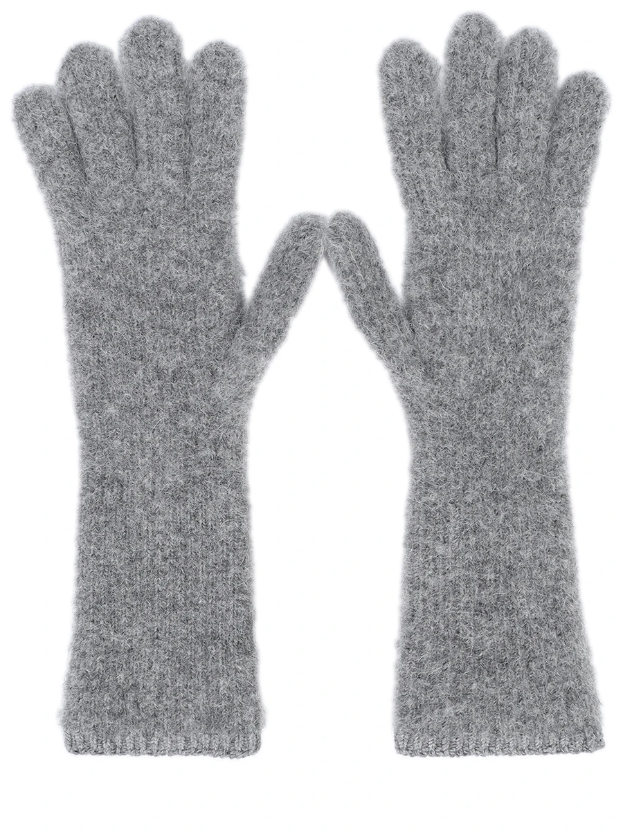 Перчатки из шерсти альпака JACQUEMUS 246AC6685217 970 Серый  Фото 2