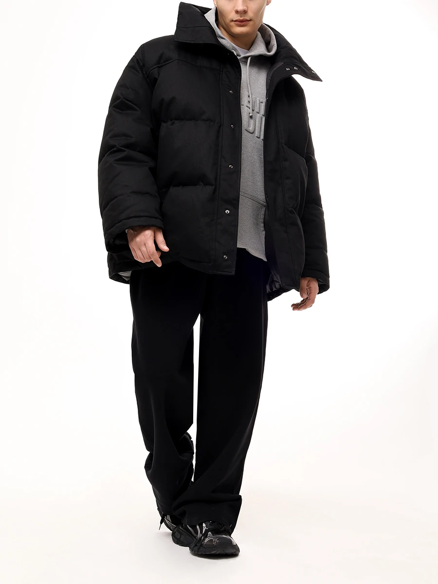 Пуховик стеганый VETEMENTS UA65JA310B Черный  Фото 2
