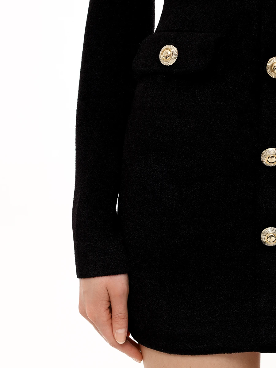 Платье из вискозы SELF-PORTRAIT RS25-085S-B Черный  Фото 5