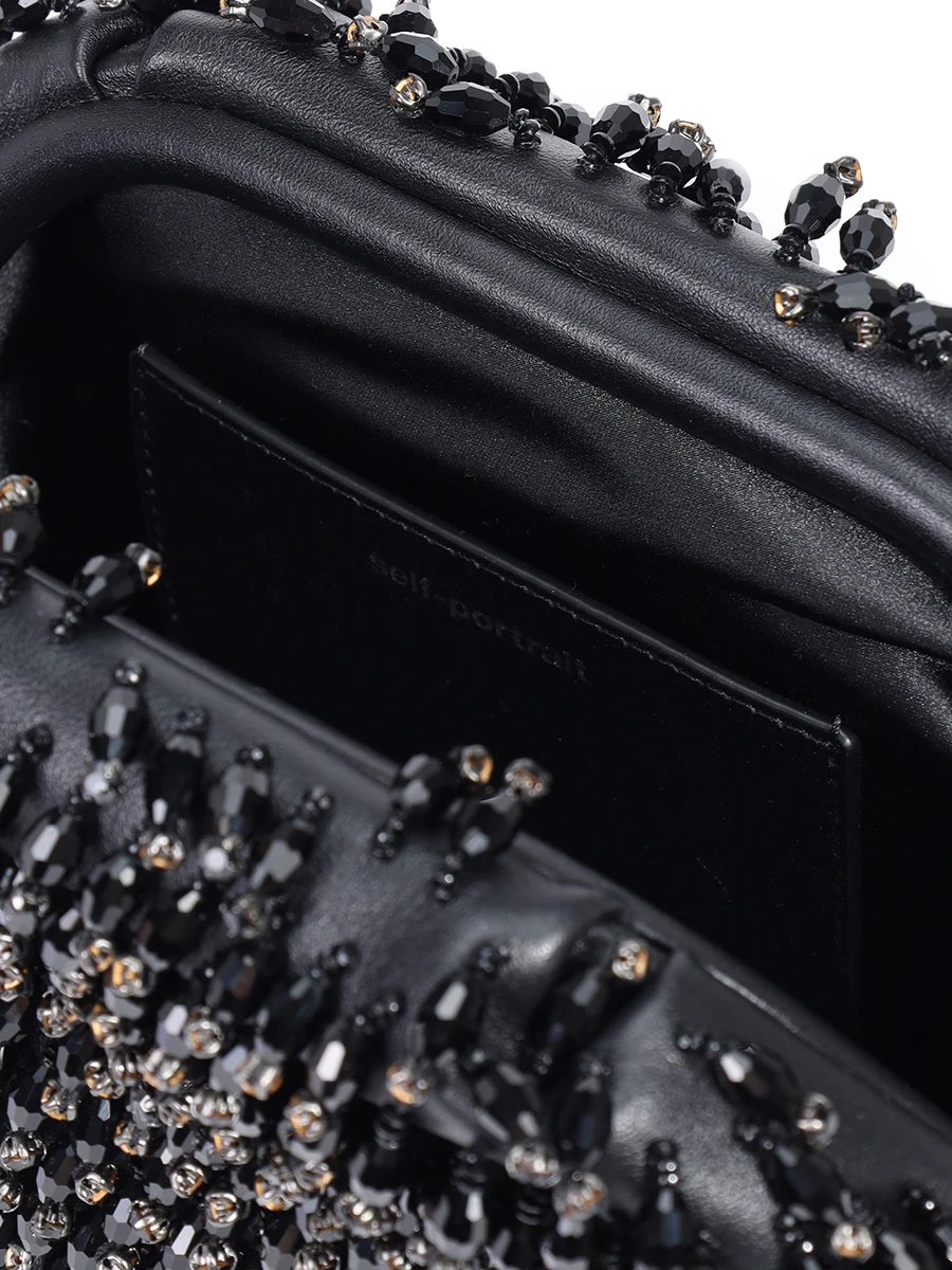 Клатч кожаный SELF-PORTRAIT PF24-321-B BLACK Черный  Фото 4