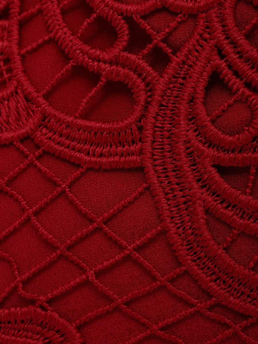 Платье кружевное SELF-PORTRAIT PF24-090MA-R Красный  Фото 6