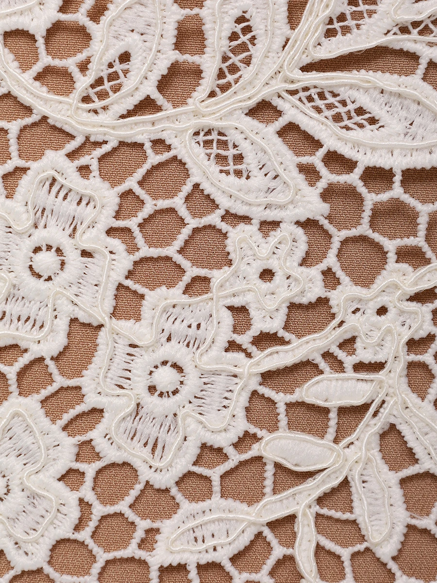 Платье кружевное SELF-PORTRAIT PF24-175M-C Белый  Фото 6