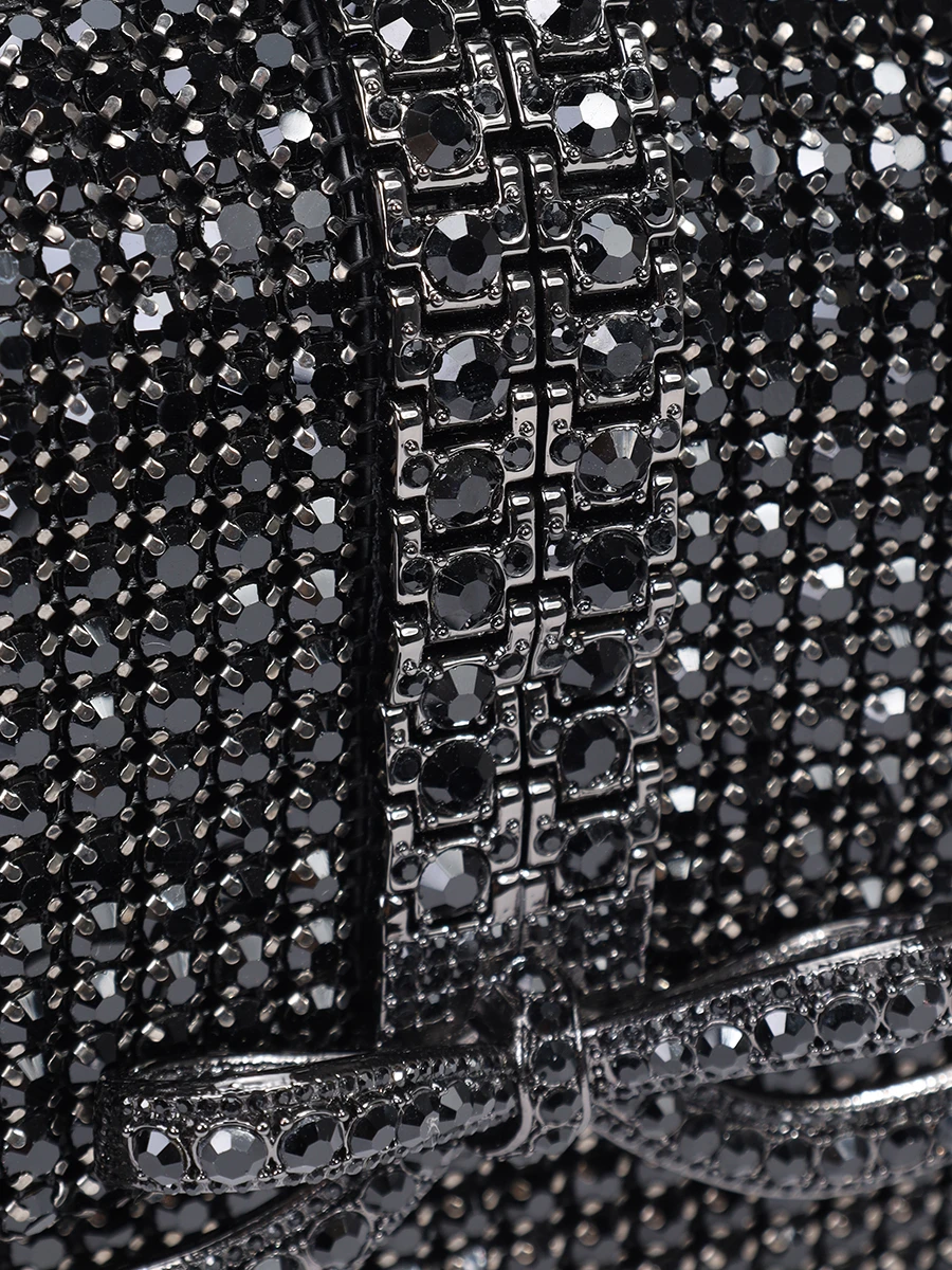 Сумка со стразами SELF-PORTRAIT PF24-311S-B BLACK Черный  Фото 5