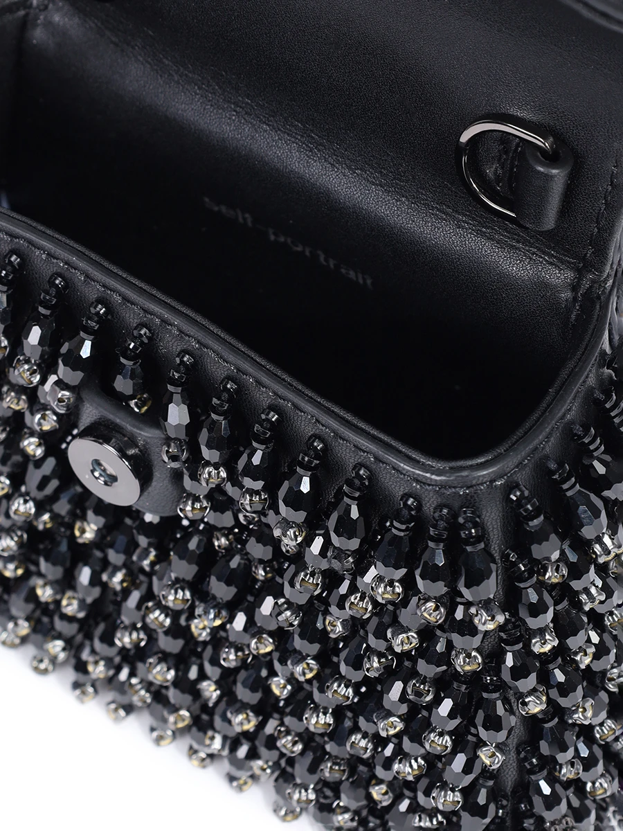 Сумка кожаная SELF-PORTRAIT PF24-320-B BLACK Черный  Фото 4