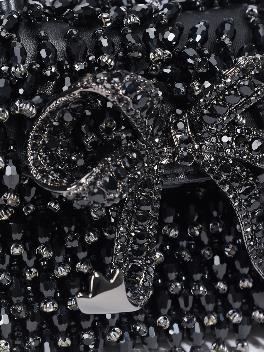 Сумка кожаная SELF-PORTRAIT PF24-320-B BLACK Черный  Фото 5