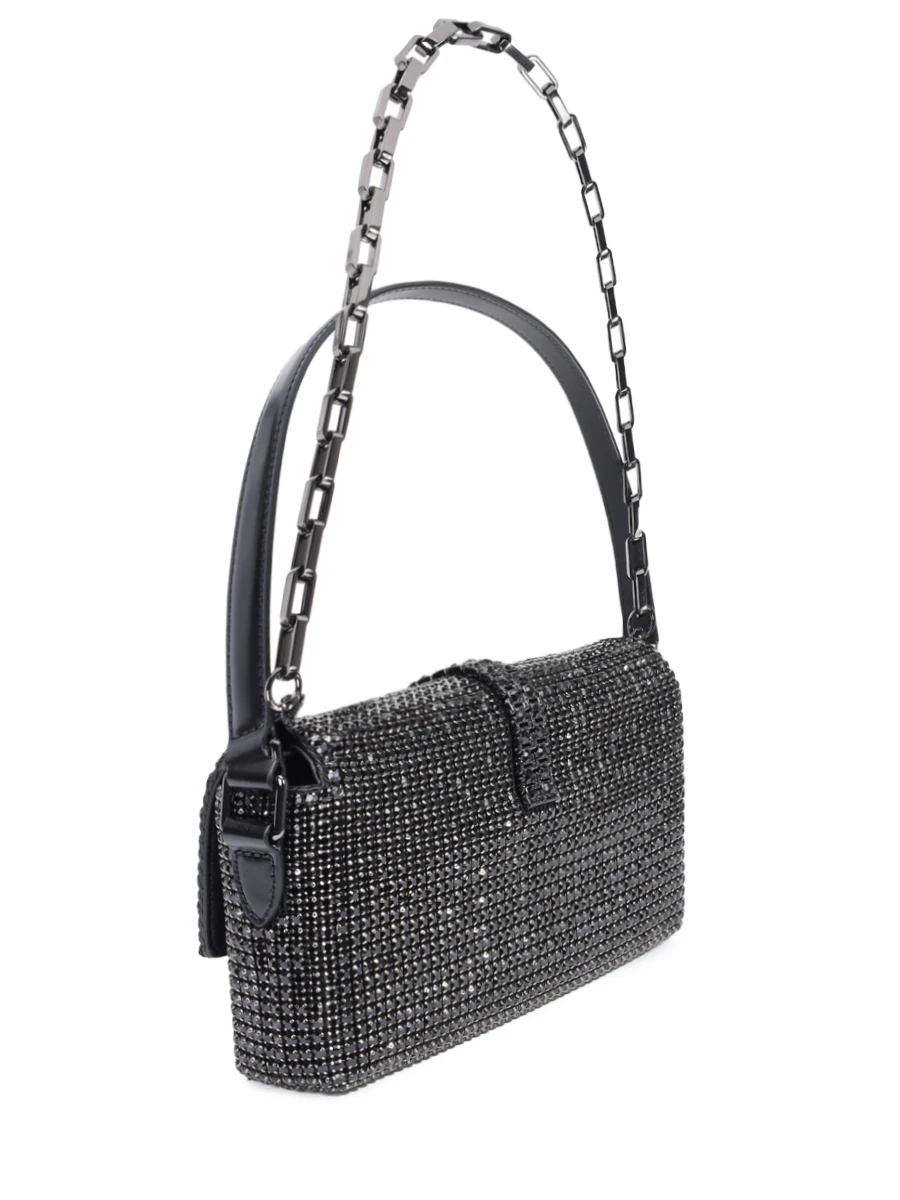 Сумка со стразами SELF-PORTRAIT PF24-311-B BLACK Черный  Фото 3