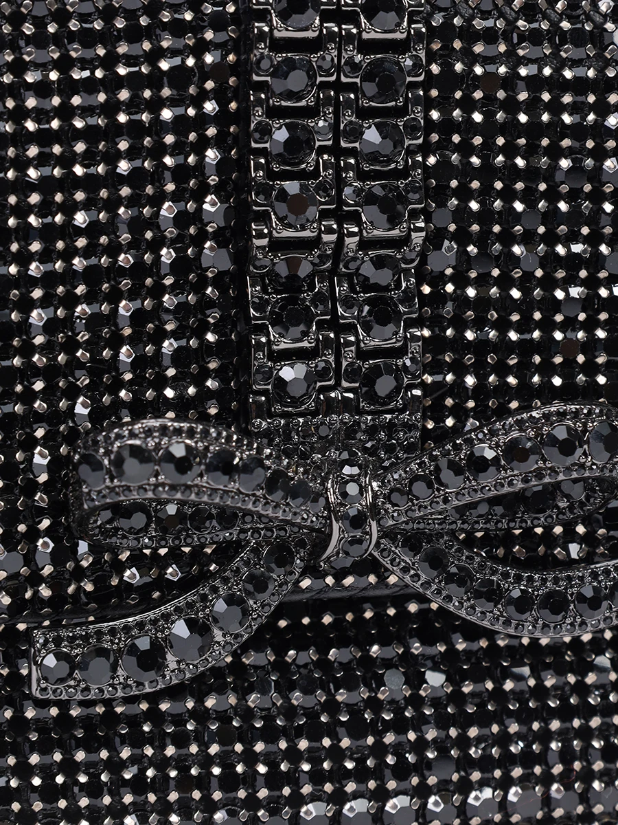 Сумка со стразами SELF-PORTRAIT PF24-311-B BLACK Черный  Фото 5