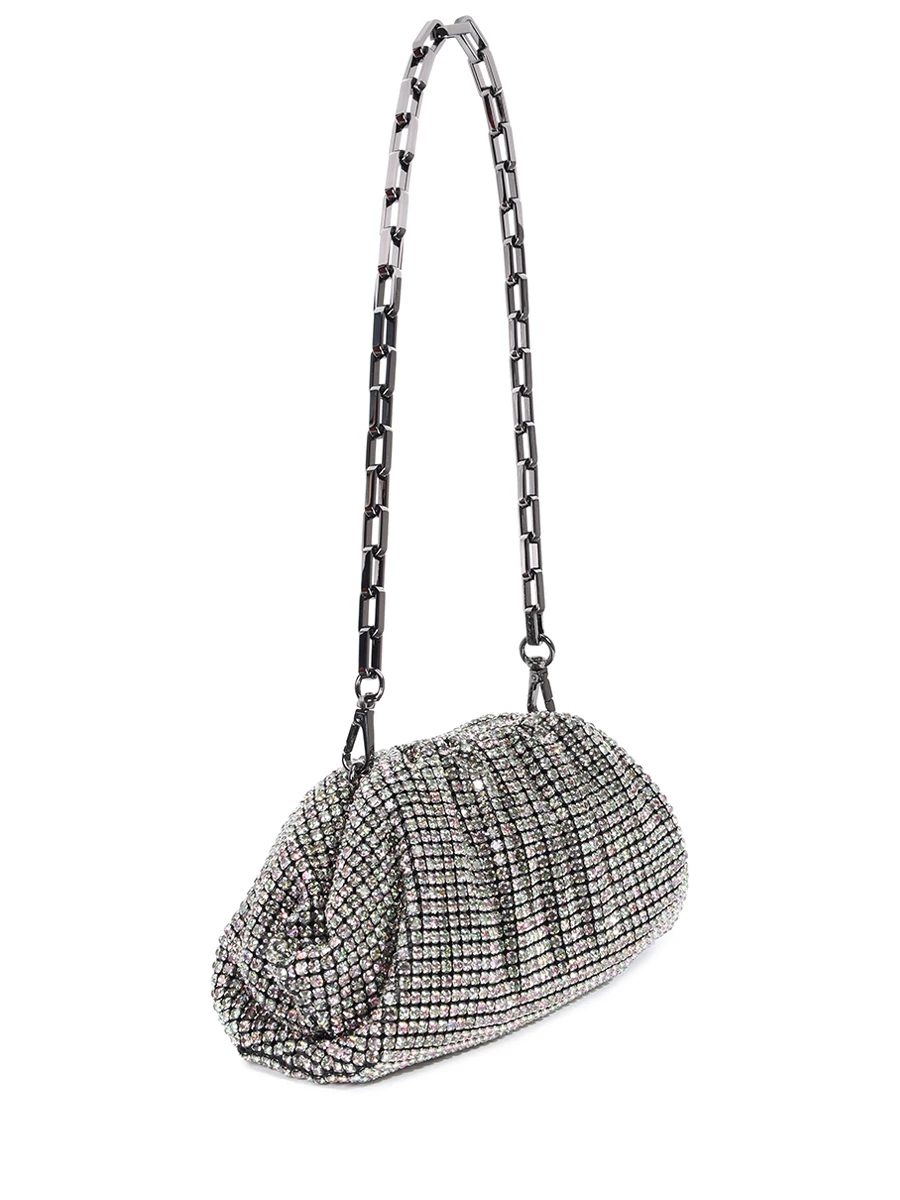 Сумка со стразами SELF-PORTRAIT PF24-321-MU Коричневый  Фото 3