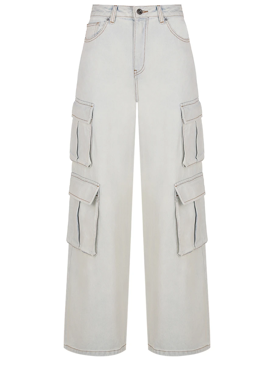 

Джинсы-карго хлопковые, Голубой, PF24-802P-W