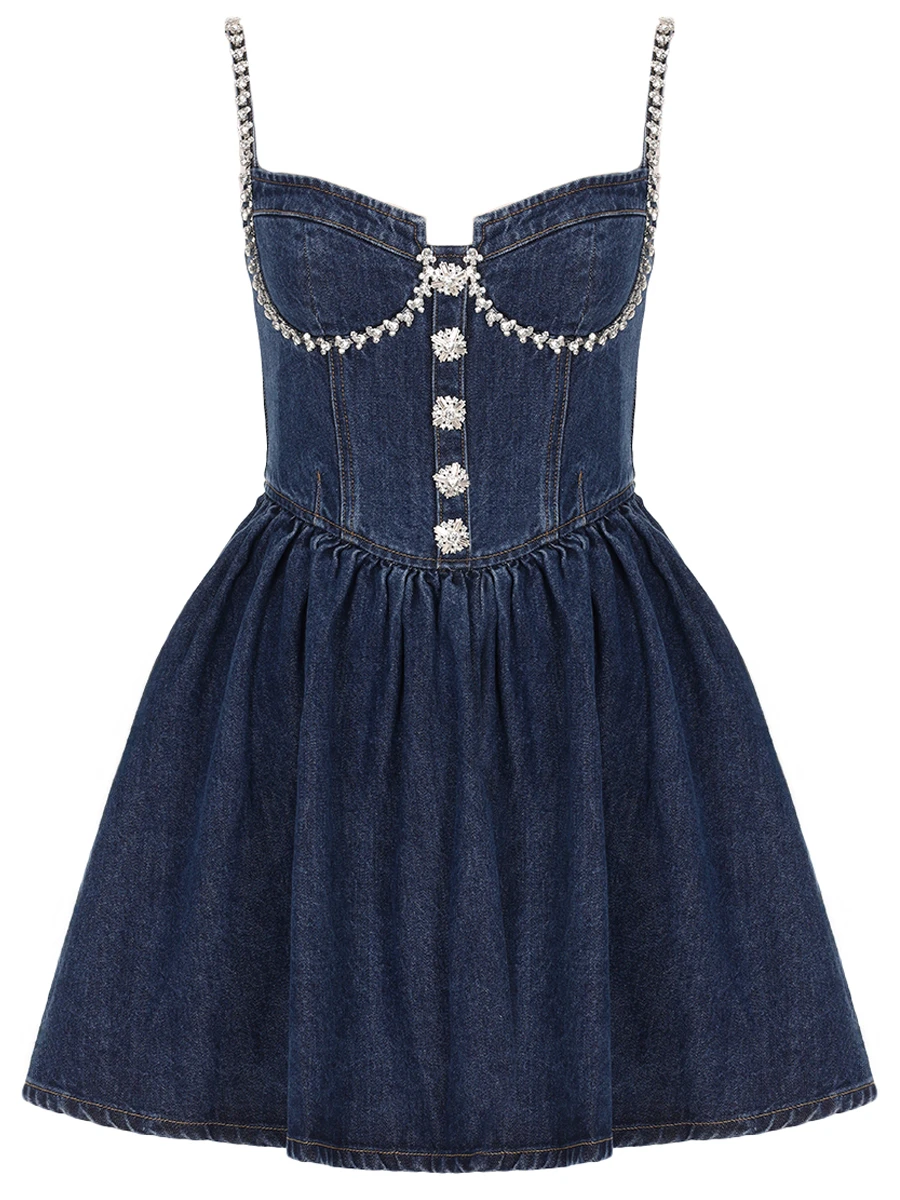 

Платье джинсовое, Деним, PF24-828S-BL