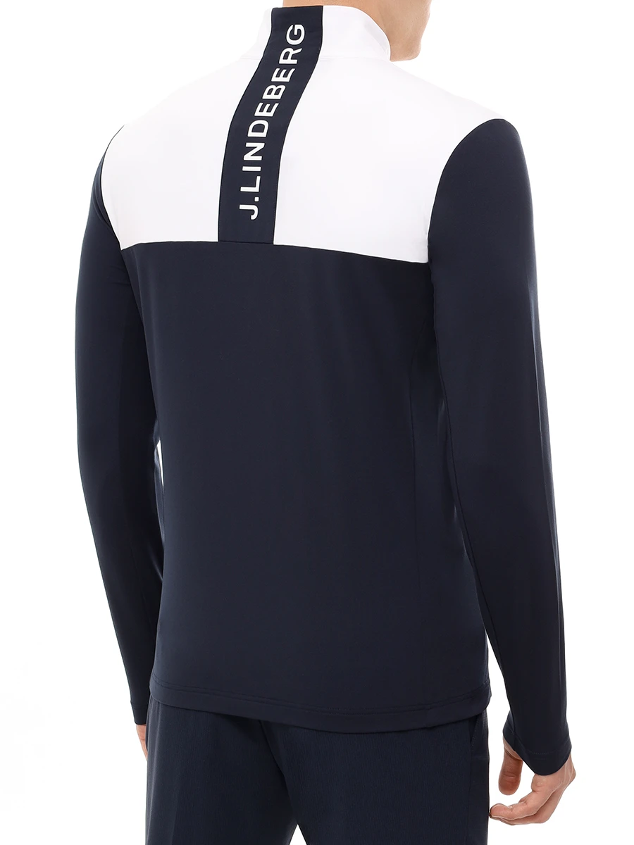 Олимпийка с логотипом J.LINDEBERG GMJS12481/6855 Синий  Фото 3